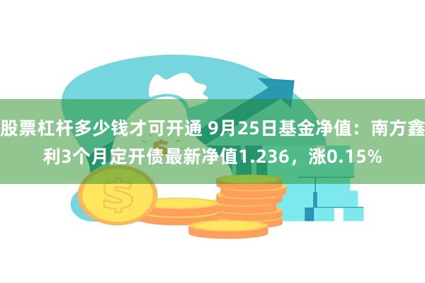 股票杠杆多少钱才可开通 9月25日基金净值：南方鑫利3个月定开债最新净值1.236，涨0.15%