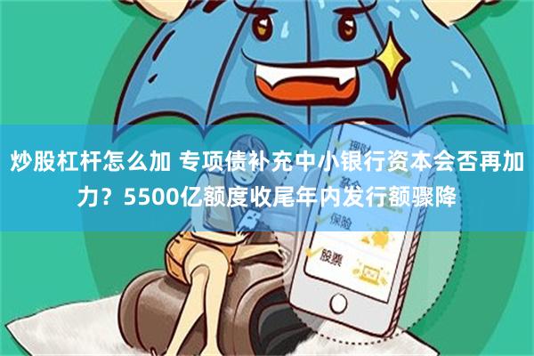 炒股杠杆怎么加 专项债补充中小银行资本会否再加力？5500亿额度收尾年内发行额骤降