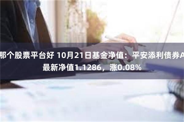 那个股票平台好 10月21日基金净值：平安添利债券A最新净值1.1286，涨0.08%