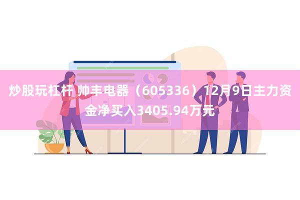 炒股玩杠杆 帅丰电器（605336）12月9日主力资金净买入