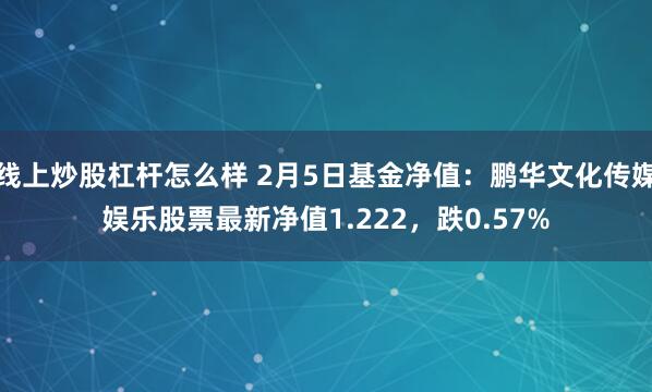 线上炒股杠杆怎么样 2月5日基金净值：鹏华文化传媒娱乐股票最新净值1.222，跌0.57%