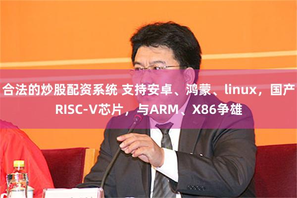 合法的炒股配资系统 支持安卓、鸿蒙、linux，国产RISC-V芯片，与ARM、X86争雄