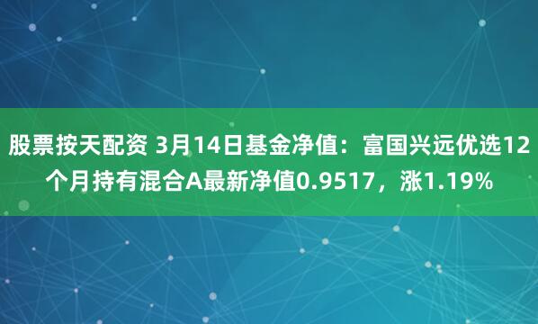 股票按天配资 3月14日基金净值：富国兴远优选12个月持有混合A最新净值0.9517，涨1.19%